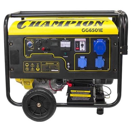 Бензиновый генератор CHAMPION GG6501E+ATS (5000 Вт)