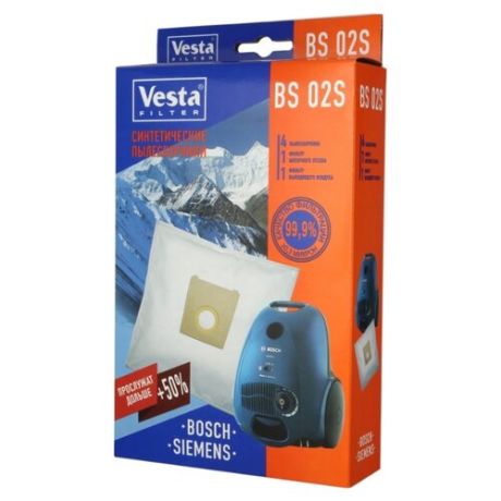 Vesta filter Синтетические пылесборники BS 02S 4 шт.