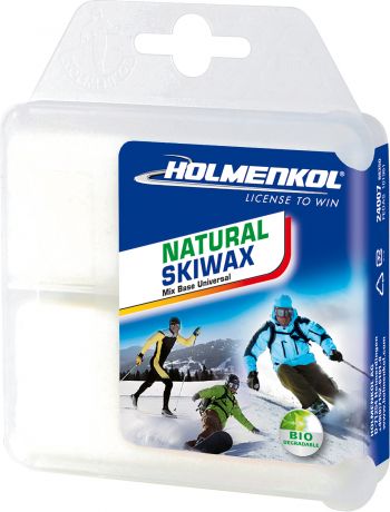 Holmenkol Мазь скольжения твердая для лыж и сноубордов HOLMENKOL Natural Skiwax