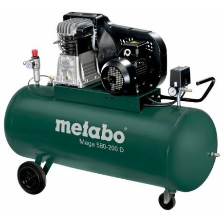 Компрессор масляный Metabo Mega 580-200 D, 200 л, 3 кВт