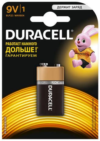 Duracell Батарейка щелочная Duracell Basic 9V