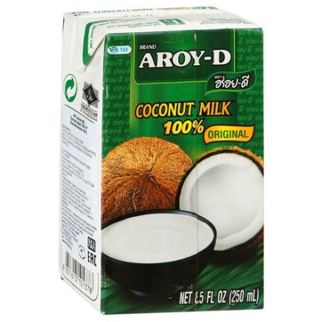Aroy-D Молоко кокосовое, 250 мл