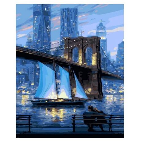 ВанГогВоМне Картина по номерам "Ночной Нью-Йорк", 40х50 (ZX 20942)