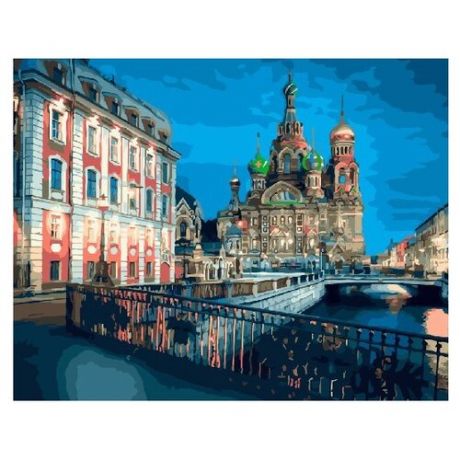 ВанГогВоМне Картина по номерам "Храм Спаса на крови. Санкт-Петербург", 40х50 см (ZX 21808)
