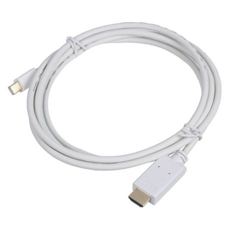 Кабель 1.2v, miniDisplayPort (m) - HDMI (m), GOLD , 2м, белый