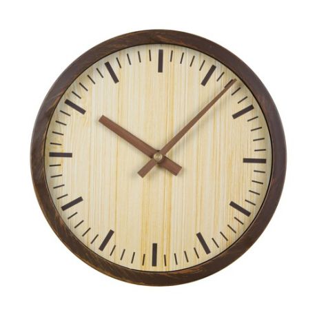 Настенные часы БЮРОКРАТ Wood WALLC-R60P, аналоговые, коричневый
