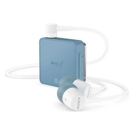 Наушники с микрофоном SONY SBH24, Bluetooth, вкладыши, голубой