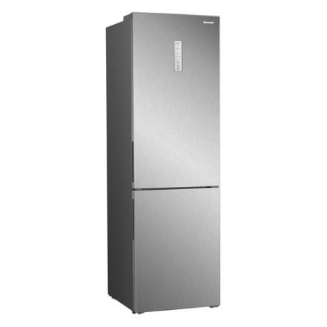 Холодильник SHARP SJ-B340XSIX, двухкамерный, серебристый металлик