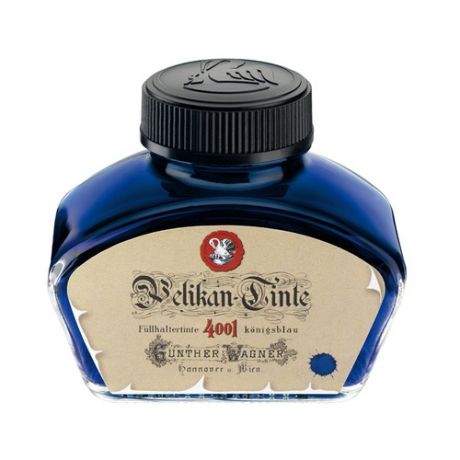 Флакон с чернилами Pelikan INK 4001 Historic (PL340299) Royal Blue чернила синие чернила 62.5мл для
