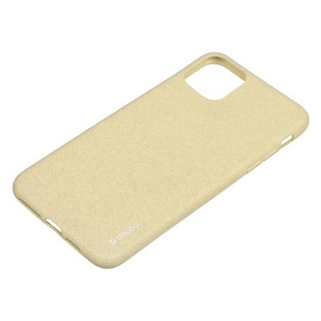 Чехол (клип-кейс) DEPPA Eco Case, для Apple iPhone 11 Pro Max, желтый [87283]