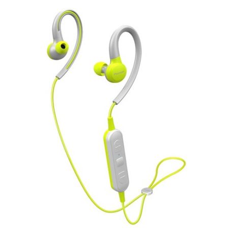 Наушники с микрофоном PIONEER SE-E6BT-Y, Bluetooth, вкладыши, желтый/серый