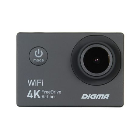 Видеорегистратор DIGMA FreeDrive Action 4K WiFi, черный [fdac4w]