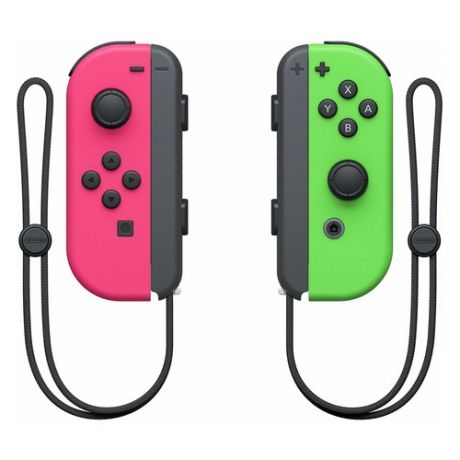 Беспроводной контроллер NINTENDO Joy-Con, для Nintendo Switch, зеленый неоновый/розовый неоновый