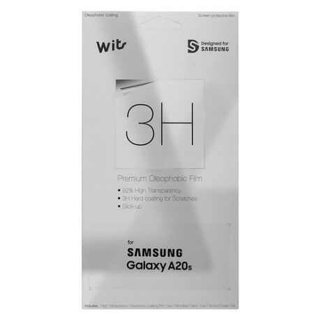 Защитная пленка для экрана SAMSUNG Wits для Samsung Galaxy A20s, прозрачная, 1 шт, прозрачный [gp-tfa207wsatr]