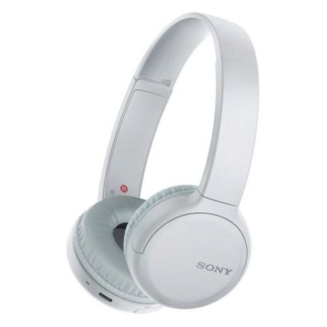 Наушники с микрофоном SONY WH-CH510, Bluetooth, накладные, белый [whch510w.e]