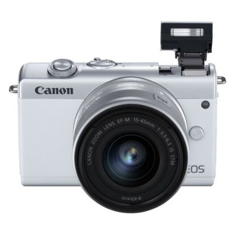 Фотоаппарат CANON EOS M200 kit ( 15-45 IS STM), белый [3700c010]