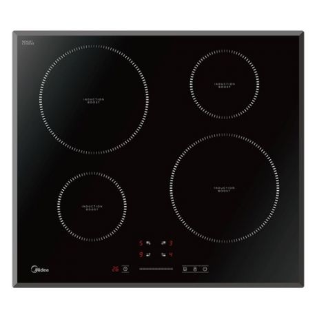 Индукционная варочная панель MIDEA MIH64721F, индукционная, независимая, черный