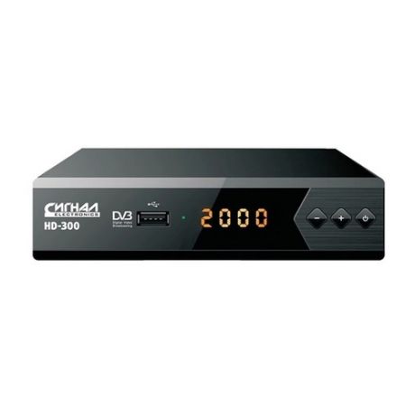Ресивер DVB-T2 СИГНАЛ HD-300, черный [17300]