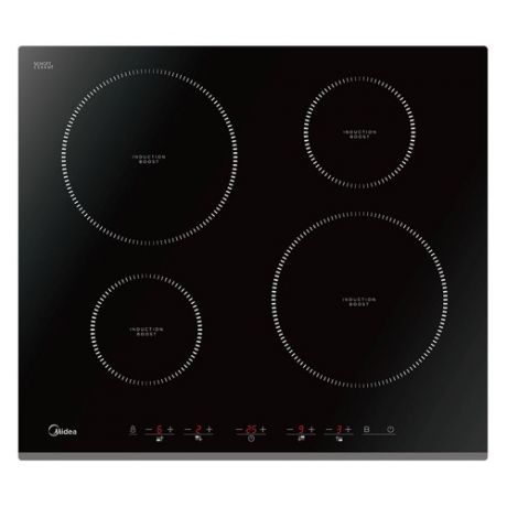 Индукционная варочная панель MIDEA MIH64516F, индукционная, независимая, черный