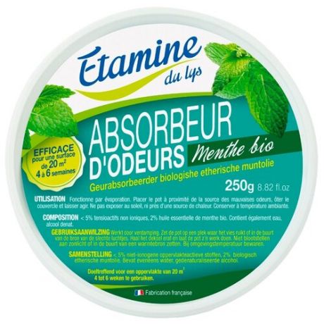 ETAMINE DU LYS Поглотитель запахов с био ментолом, 250 гр 1 шт.