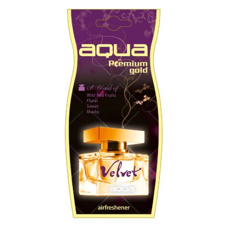 Aqua Ароматизатор для автомобиля Premium Gold Drop Velvet 12 г