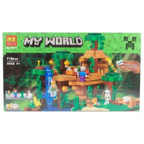 Конструктор BELA (Lari) My World 10471 Домик на дереве в джунглях