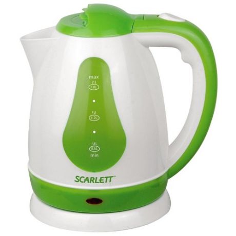 Чайник Scarlett SC-EK18P30, белый/зеленый