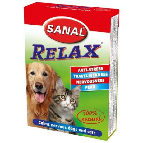 Добавка в корм SANAL Relax Anti-Stress для кошек и собак 15 шт.