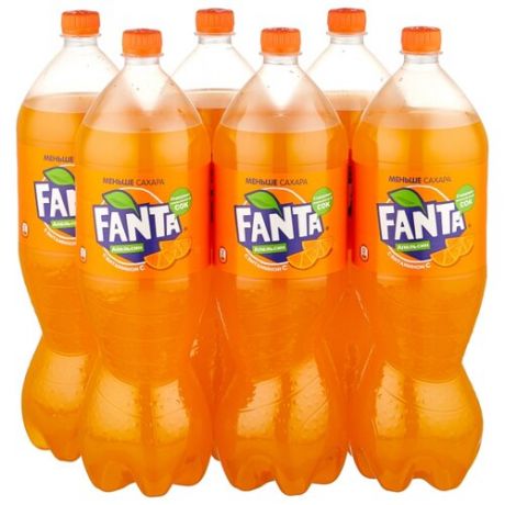 Газированный напиток Fanta, 2 л, 6 шт.
