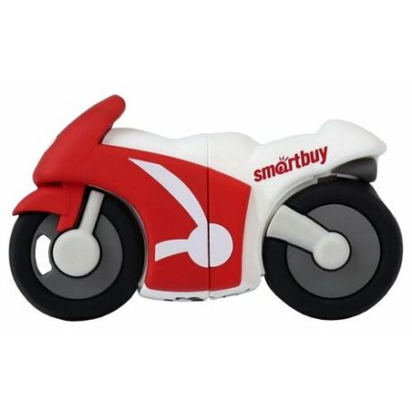 Флешка SmartBuy Wild series Motobike 32GB красный/белый
