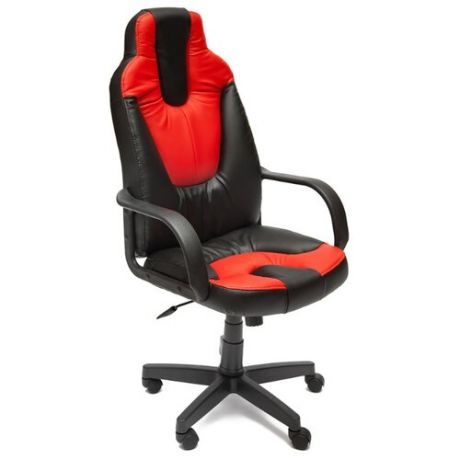 Компьютерное кресло TetChair Нео 1, обивка: искусственная кожа, цвет: черный/красный
