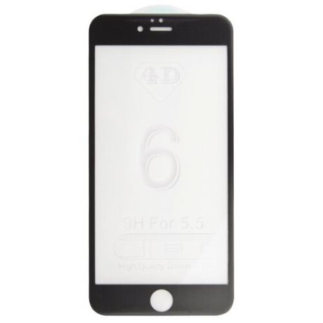 Защитное стекло Liberty Project 4D гибридное с акриловой рамкой для Apple iPhone 6/6s Plus черный