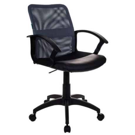 Компьютерное кресло Бюрократ CH-590 офисное, обивка: искусственная кожа, цвет: черный/серый