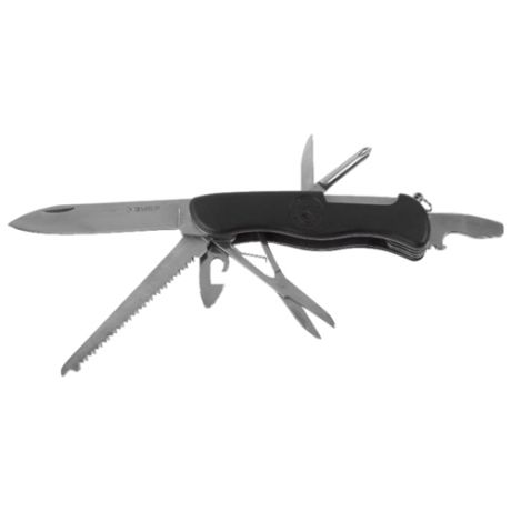 Нож многофункциональный ЗУБР Эксперт (47791) (8 функций) черный