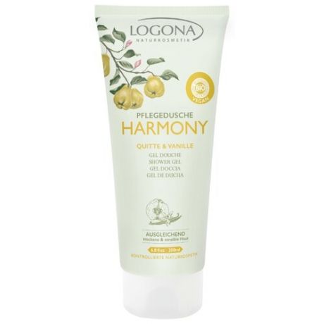 Гель для душа Logona Harmony с айвой и ванилью, 200 мл