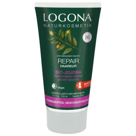 Logona Jojoba Repair Hair Treatment Крем восстанавливающий для волос с маслом жожоба, 150 мл