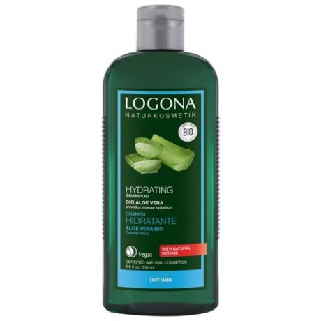 Logona шампунь Hydrating Bio-aloe vera Увлажняющий 250 мл