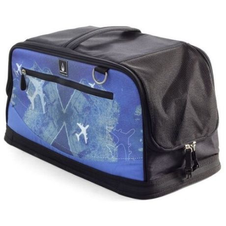 Переноска-сумка для кошек и собак Triol Santorini plane 50х23х22 см синий/черный