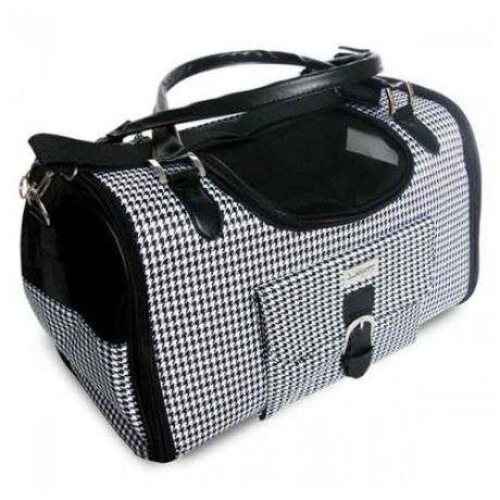 Переноска-сумка для кошек и собак Triol TB-10 40х26х20 см черный/белый