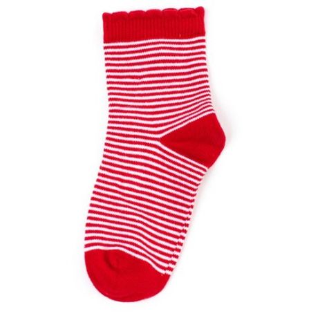 Носки playToday размер 24, красный/белый
