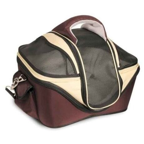 Переноска-сумка для собак Triol 30171L 53х43х41 см коричневый/бежевый