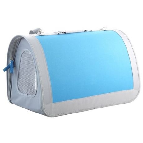 Переноска-сумка для собак Triol Лаура 46х26.5х28 см голубой/серый