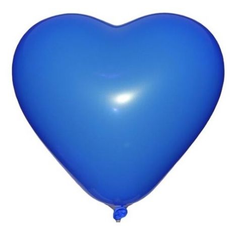 Набор воздушных шаров MILAND Пастель Сердце 31 см ШВ-4850 (100 шт.) небесно-синий