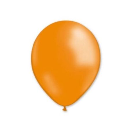 Набор воздушных шаров MILAND Металлик 13 см (100 шт.) мандариновый