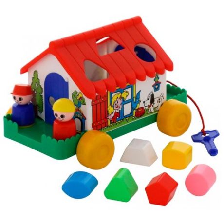 Каталка-игрушка Cavallino Игровой дом (6202) красный/белый/зеленый