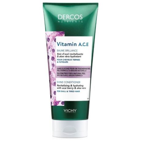 Vichy кондиционер для блеска волос Dercos Nutrients Vitamin A.C.E. Shine Conditioner, 200 мл