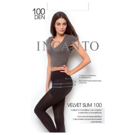 Колготки Incanto Velvet Slim 100 den, размер 3, nero (черный)