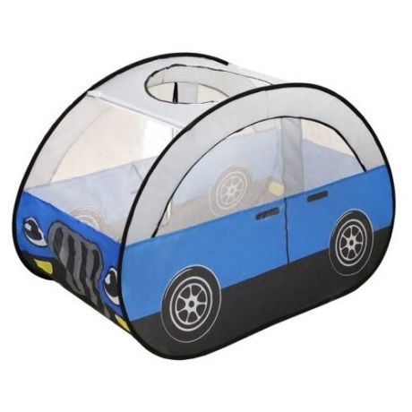 Палатка Наша игрушка Машинка 985-Q78 синий/белый/черный