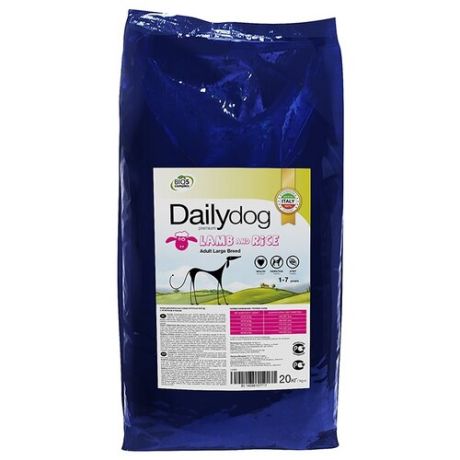 Корм для собак Dailydog Adult Large Breed lamb and rice (20 кг)