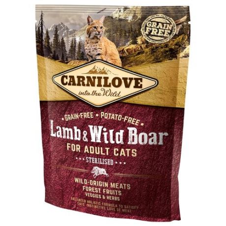 Корм для кошек Carnilove Carnilove Lamb & Wild Boar Sterilised for adult cats (0.4 кг)